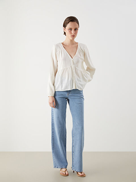 LCW Jeans Straight Fit Kadın Jean Pantolon - S5QH10Z8-311