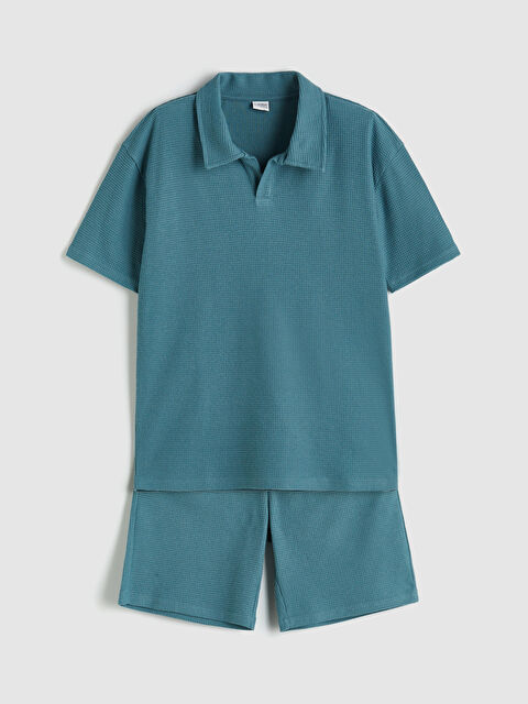 LCW Kids Polo Yaka Erkek Çocuk Tişört ve Şort - S5QH35Z4-H7V