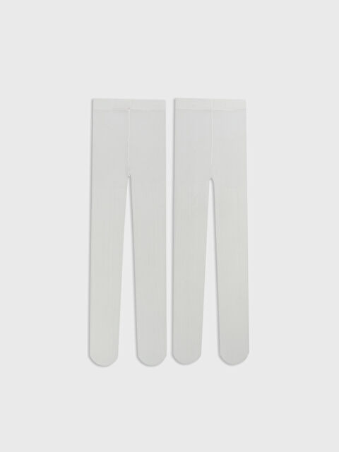 LCW baby Basic Kız Bebek Külotlu Çorap 2'li - S5QH75Z1-R9J