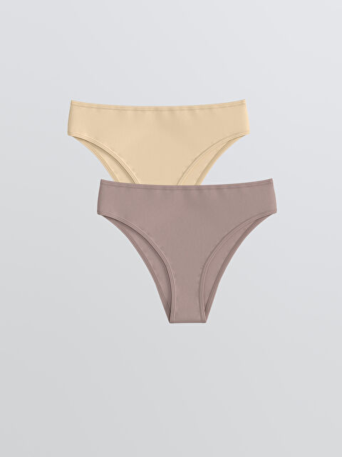 LCW DREAM Düz Brazilian Külot 2'li - S5QH81Z8-E4G