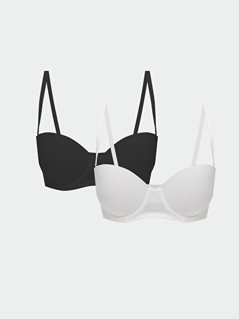 LCW DREAM Balenli Dolgulu Düz Balkonet Sütyen 2'li - S5QH85Z8-CVL