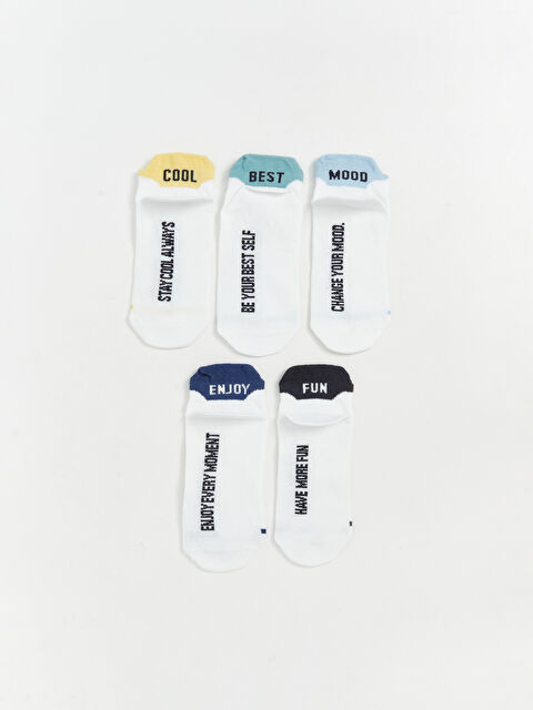 LCW Kids Desenli Erkek Çocuk Patik Çorap 5'li - S5QI20Z4-K00