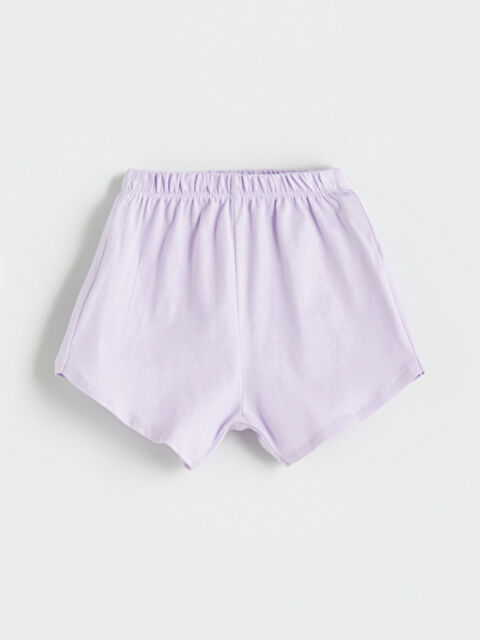 LCW baby Beli Lastikli Kız Bebek Şort - S5QI43Z1-G0W