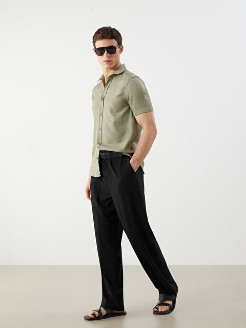 LCW Vision Rahat Kalıp Erkek Pileli Pantolon - S5QI60Z8-CVL