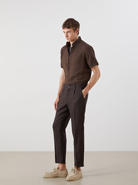 SOUTHBLUE Standart Kalıp %100 Keten Erkek Pantolon - S5QI88Z8-YD6