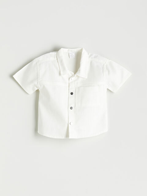 LCW baby Cepli Kısa Kollu Erkek Bebek Gömlek - S5QI89Z1-R9J
