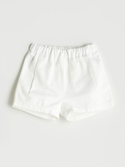 LCW baby Erkek Bebek Beli Lastikli Pileli Şort - S5QI90Z1-R9J