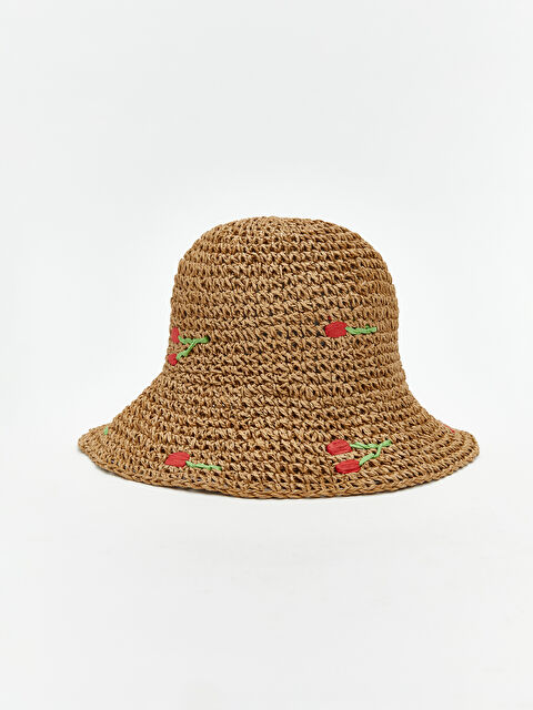 LCW ACCESSORIES Kadın Hasır Bucket Şapka - S5QJ92Z8-LV0