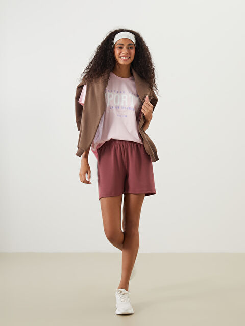 KOOR SPORT Beli Lastikli Kadın Şort - S5QK01Z8-RYJ