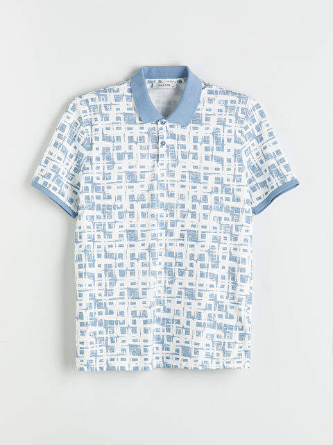 LCW Vision Polo Yaka Desenli Erkek Tişört - S5QK86Z8-LFL