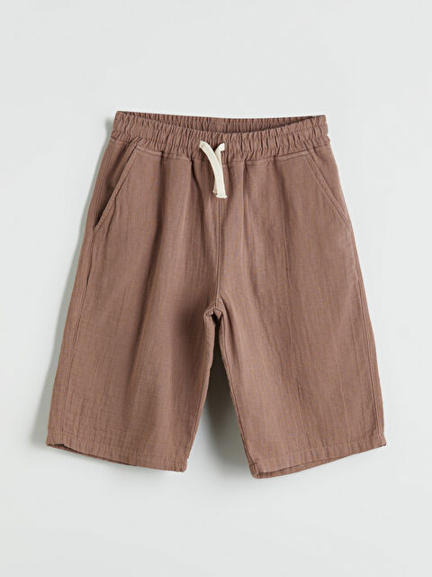 LCW Kids Beli Lastikli Müslin Erkek Çocuk Şort - S5QL26Z4-H2Q