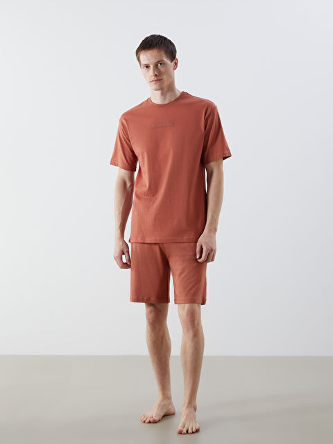 LC WAIKIKI Standart Kalıp Erkek Şortlu Pijama Takımı - S5QL31Z8-GPE