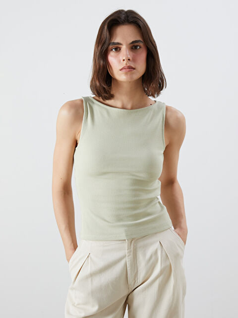 LCW Vision Kayık Yaka Kadın Atlet - S5QL88Z8-G2U