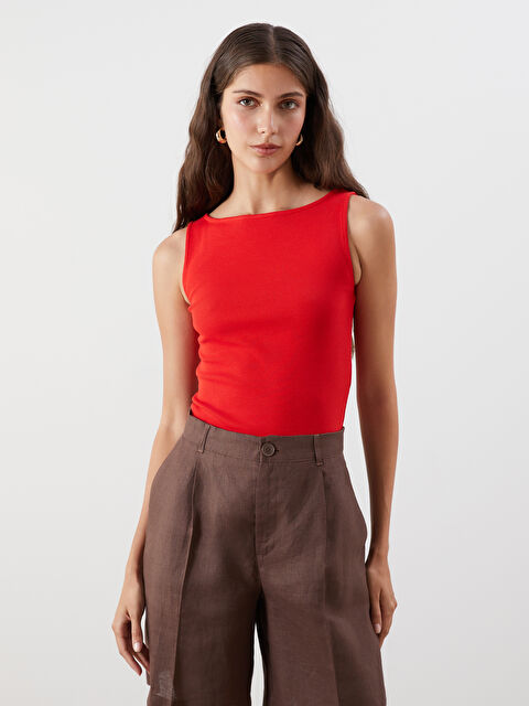 LCW Vision Kayık Yaka Kadın Atlet - S5QL88Z8-KYV