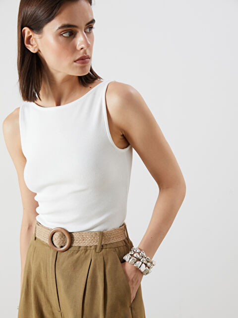 LCW Vision Kayık Yaka Kadın Atlet - S5QL88Z8-R9J