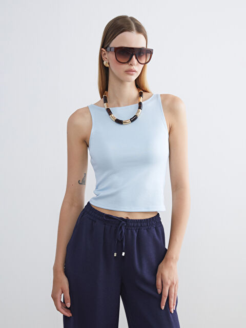 LCW Vision Bisiklet Yaka Kadın Atlet - S5QL90Z8-QWQ