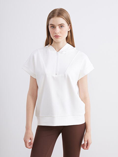 KOOR SPORT Fermuarlı Yaka Kadın Hoodie - S5QM79Z8-JYX