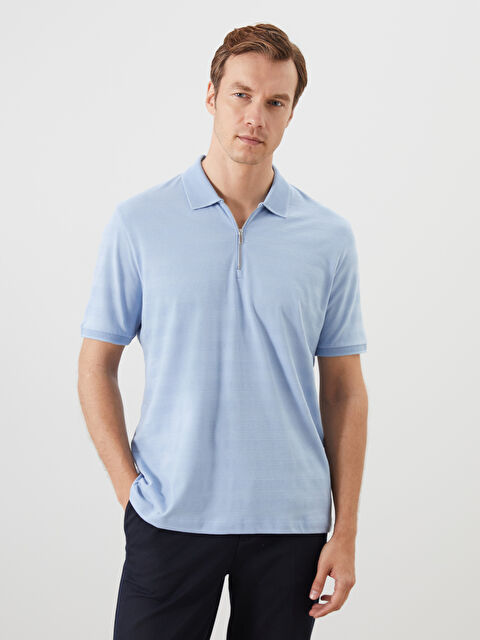 LCWAIKIKI Classic Polo Yaka Çizgili Erkek Tişört - S5QM94Z8-QYB