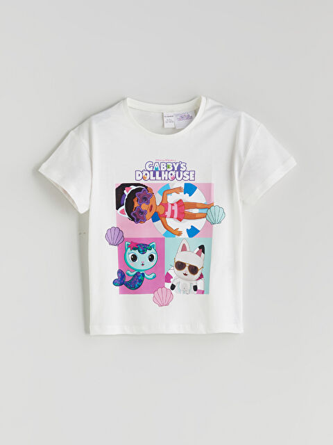 LCW Kids Gabby's Dollhouse Baskılı Kız Çocuk Tişört - S5QN31Z1-R9J