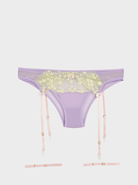LCW DREAM Dantelli Brazilian Külot ve Jartiyer Kemeri - S5QO49Z8-ZVF