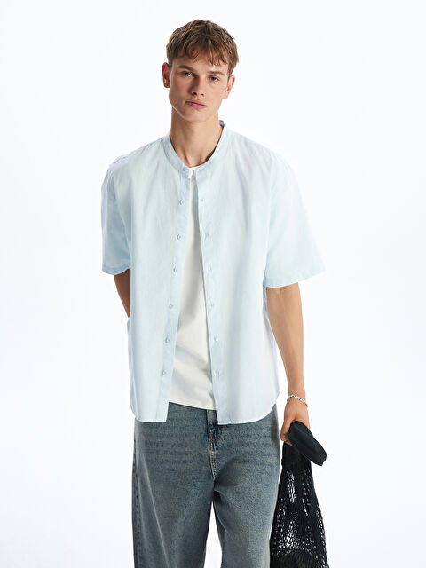 XSIDE Regular Fit Kısa Kollu Erkek Gömlek - S5QO73Z8-QVX