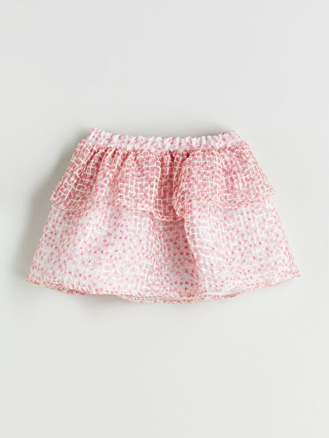 LCW Kids Beli Lastikli Çiçekli Kız Çocuk Etek - S5QP25Z1-LT4