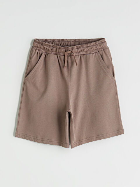 LCW Kids Beli Lastikli Basic Cepli Erkek Çocuk Şort - S5QP33Z4-H2Q