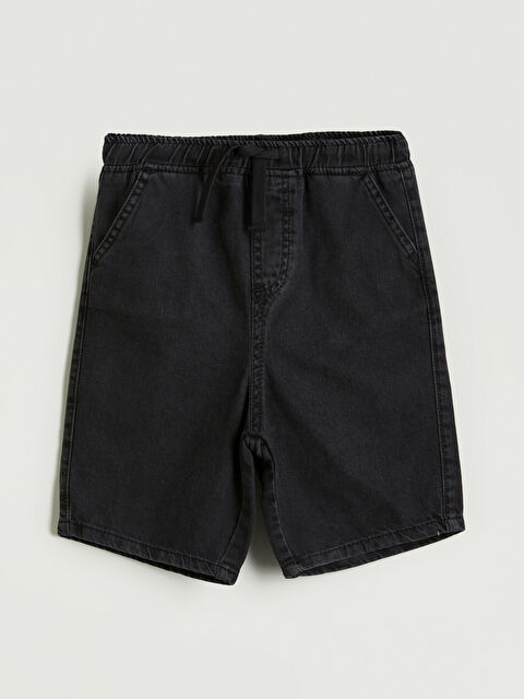 LCW Kids Basic Cepli Erkek Çocuk Jean Şort - S5QP40Z1-GRD