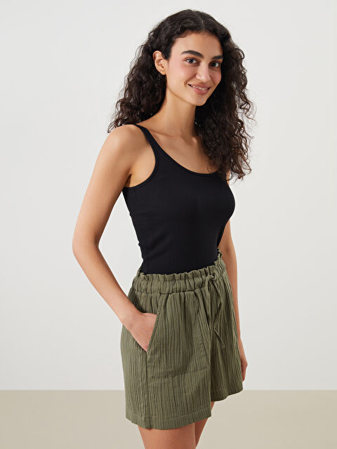 LCW DREAM U Yaka Kadın Pijama Üstü - S5QP89Z8-CVL