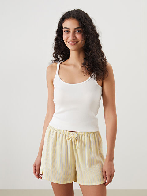 LCW DREAM U Yaka Kadın Pijama Üstü - S5QP89Z8-FDU