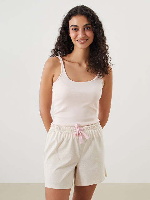 LCW DREAM U Yaka Kadın Pijama Üstü - S5QP89Z8-FUH