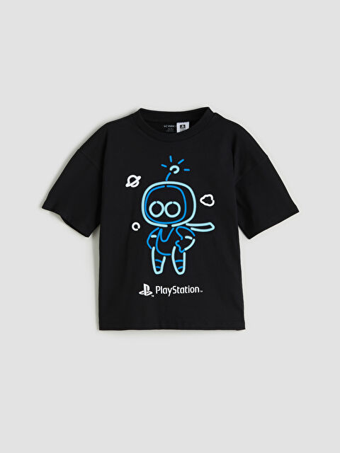 LCW Kids Bisiklet Yaka Baskılı Erkek Çocuk Tişört - S5QQ06Z1-CVL