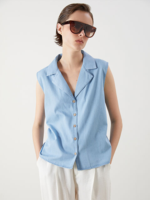 LCWAIKIKI Classic Regular Fit Kadın Jean Gömlek - S5QQ23Z8-311