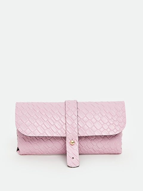 LCW ACCESSORIES Deri Görünümlü Kroko Desenli Kadın Cüzdan - S5QQ35Z8-CRC