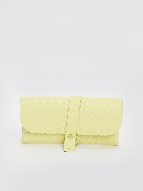 LCW ACCESSORIES Deri Görünümlü Kroko Desenli Kadın Cüzdan - S5QQ35Z8-CTU