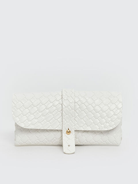 LCW ACCESSORIES Deri Görünümlü Kroko Desenli Kadın Cüzdan - S5QQ35Z8-FFB