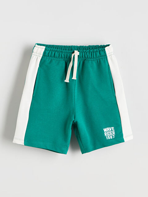 LCW Kids Beli Lastikli Yazı Baskılı Erkek Çocuk Şort - S5QS46Z1-H1N