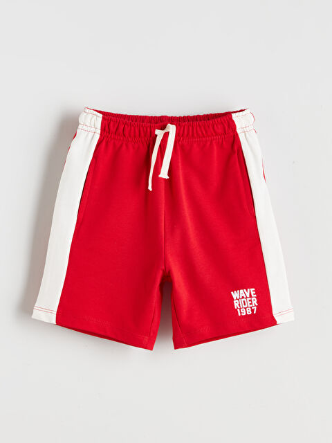 LCW Kids Beli Lastikli Yazı Baskılı Erkek Çocuk Şort - S5QS46Z1-HJY