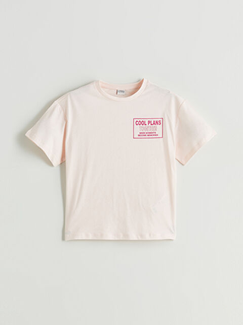 LCW Kids Crew Neck Girls' T-Shirt - S5QS59Z4-ZN6