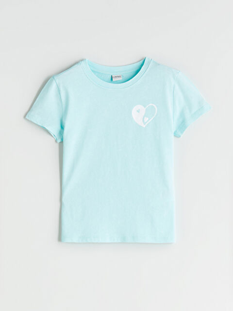 LCW Kids Bisiklet Yaka Kız Çocuk Tişört - S5QT16Z4-LRL