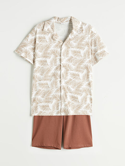 LCW Kids Gömlek Yaka Erkek Çocuk Şortlu Pijama Takımı - S5QT70Z4-LRA