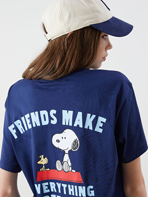 XSIDE Crew Neck Snoopy Printed Women's T-Shirt - S5QU36Z8-ZQM