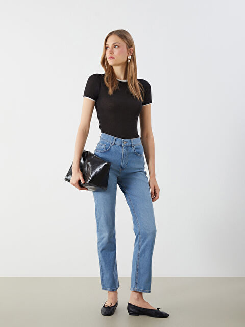 LCW Jeans Mom Fit Kadın Jean Pantolon - S5QU89Z8-507