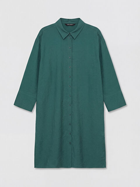 LCW Modest Oversize Modal Karışımlı Kadın Gömlek Tunik - S5QU92Z8-GB0