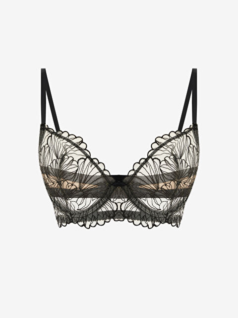 LCW DREAM Balenli Dolgusuz Nakışlı Fantezi Tişört Sütyen - S5QY02Z8-FRQ