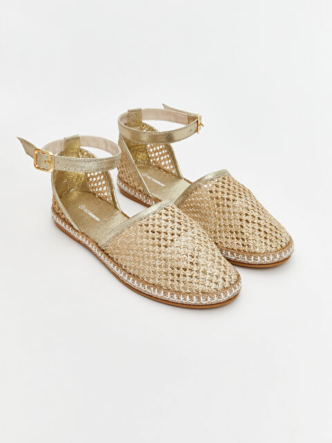 LCW STEPS Hasır Örgülü Kız Çocuk Babet - S5QY30Z4-CR8