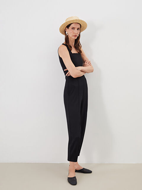 LCWAIKIKI Classic Beli Lastikli Kadın Eşofman Altı - S5QY63Z8-CVL