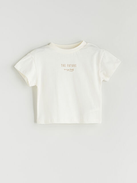 LCW baby Bisiklet Yaka Baskılı Erkek Bebek Tişört - S5QY85Z1-FDU