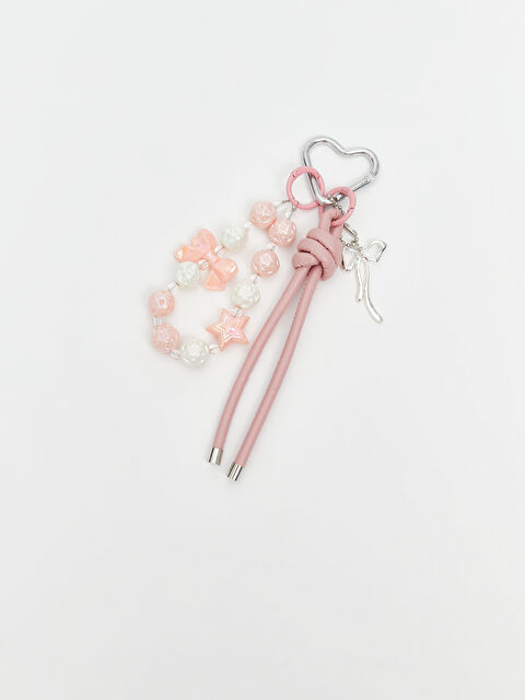 LCW ACCESSORIES Heart Print Women's Bag Charm - S5QY99Z8-M0T