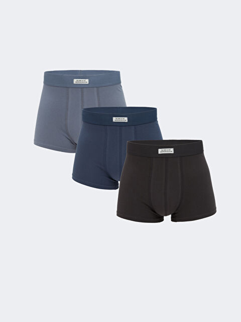 LC WAIKIKI Standart Kalıp Pamuklu Esnek Erkek Boxer 3'lü - S5R012Z8-14T